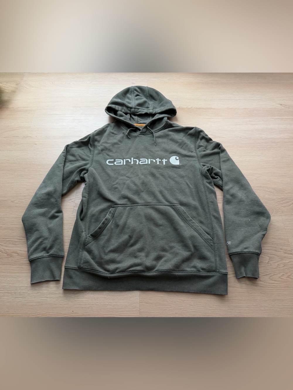 Carhartt Force Men's Green Graphic Relaxed Fit Hoodie Pullover Size M